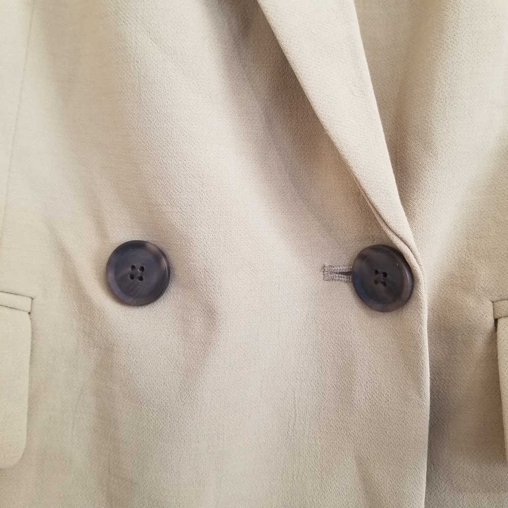 NWT A New Day Beige Double Breasted Blazer Jacket Size Medium - Picture 4 of 9